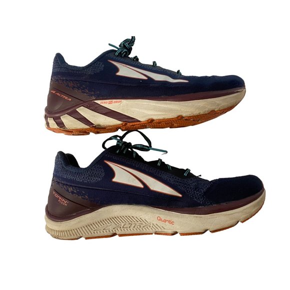 Altra Torin Plush 4 Women's ALW193K005 Navy Burgundy White Road Shoes USA 8 - Picture 9 of 12